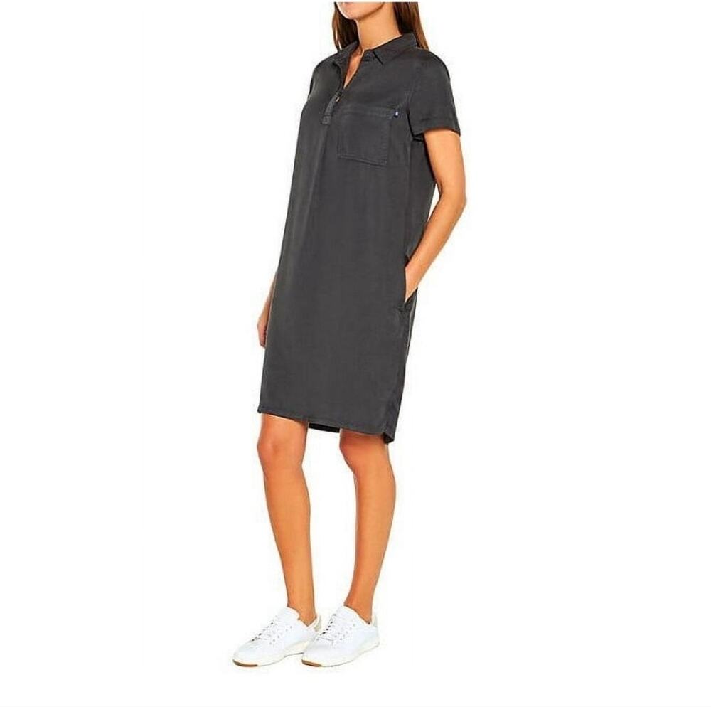 NWT Gap Tensel Shadow Grey Shirtdress Size Small